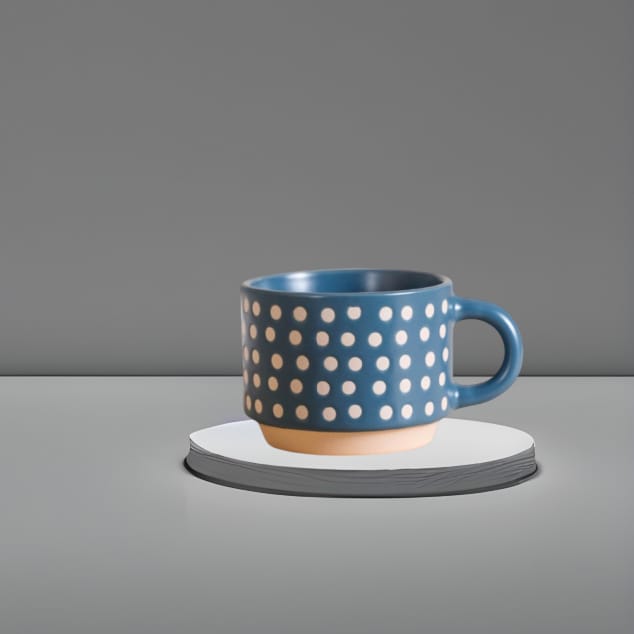 Bone China Engraved Campfire Ceramic Retro Coffee Mug