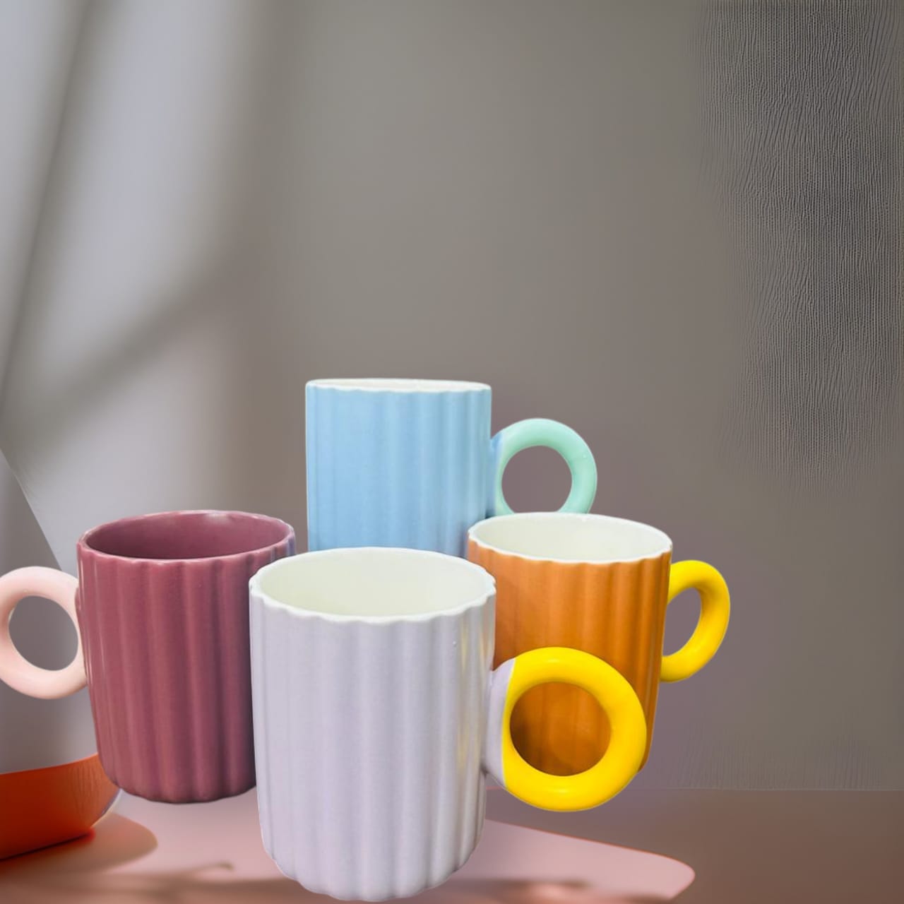 Nordic Style Big Handle Ceramic Coffee Mug