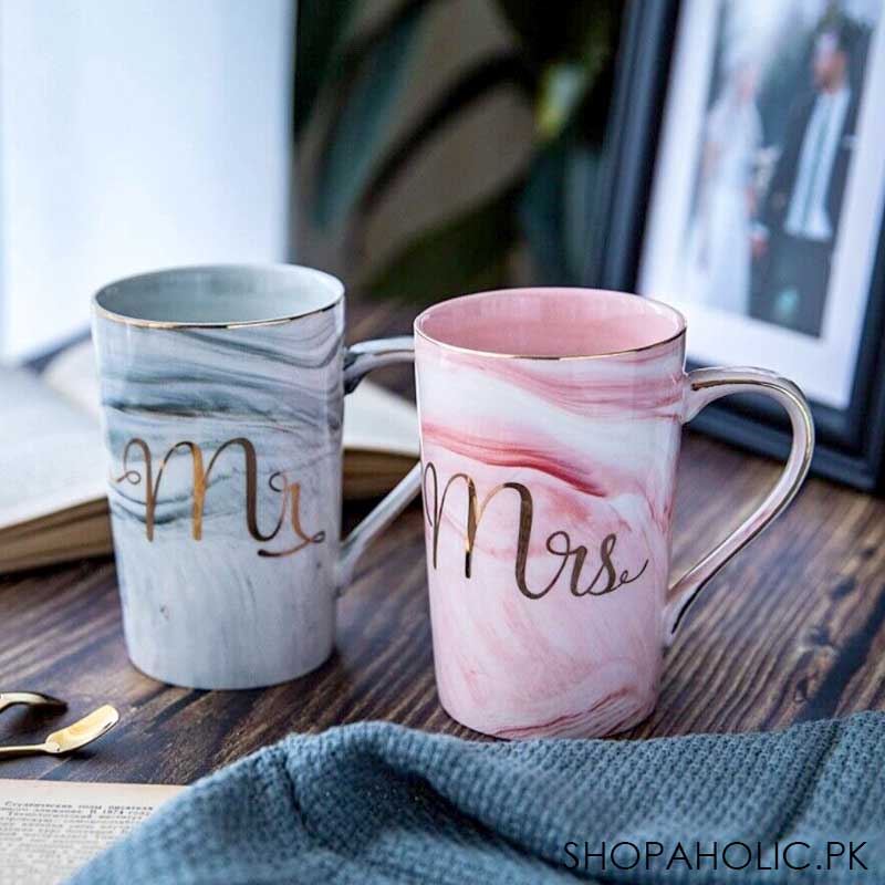 Mr & Mrs Mug| Marble Pattern Mug