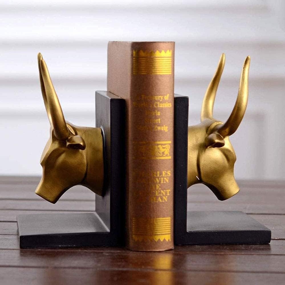 Retro Bull Head Bookend