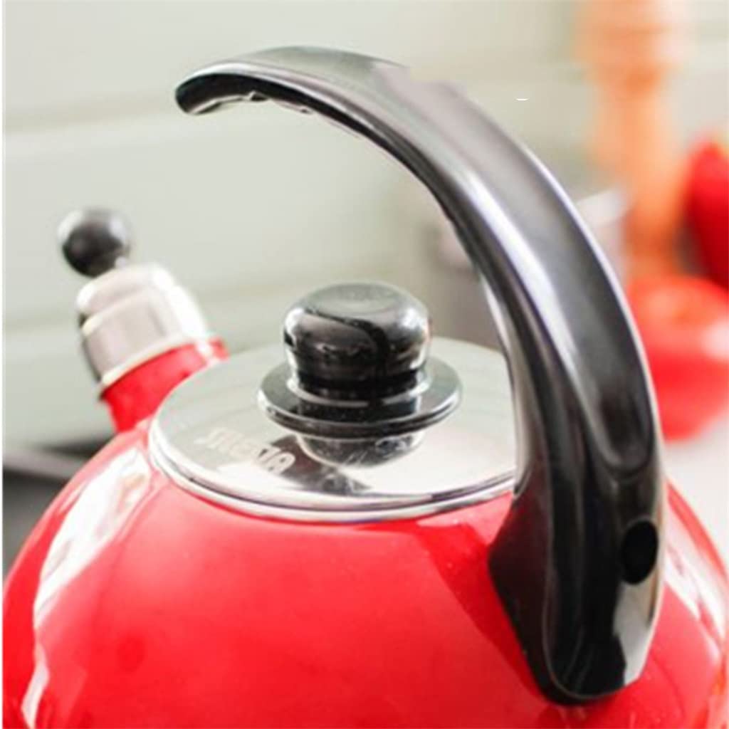 Classic Vintage Enamel Whistling Tea Kettle