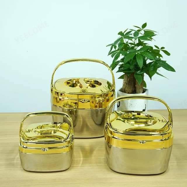 New Design Luxury Hotpot Set With Golden Top