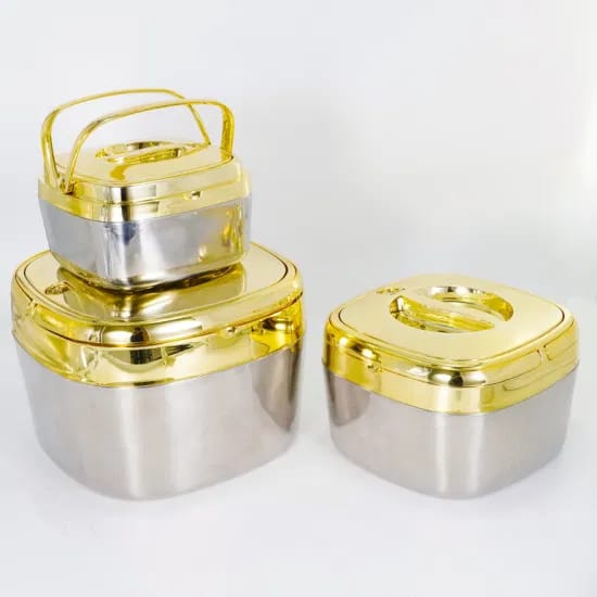 New Design Luxury Hotpot Set With Golden Top