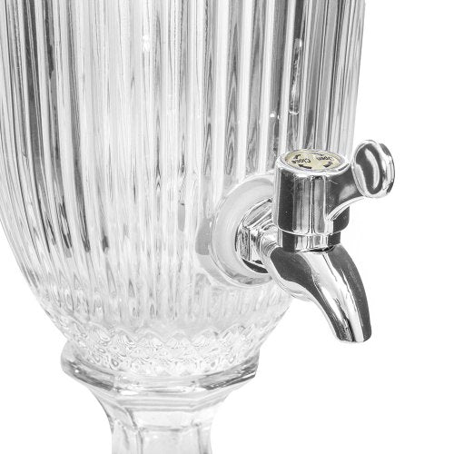 Handmade Crystal  Beverage Drink Dispenser with tap