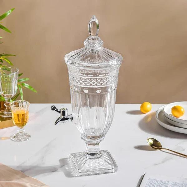 Handmade Crystal  Beverage Drink Dispenser with tap