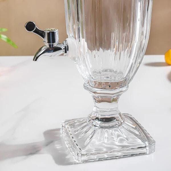 Handmade Crystal  Beverage Drink Dispenser with tap