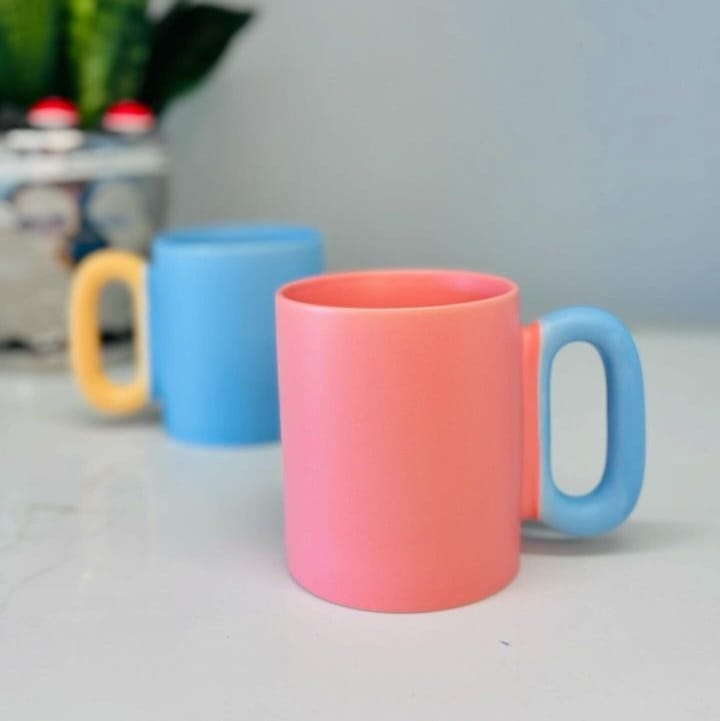 Cute Creative Crooked Handle Coffee Mug