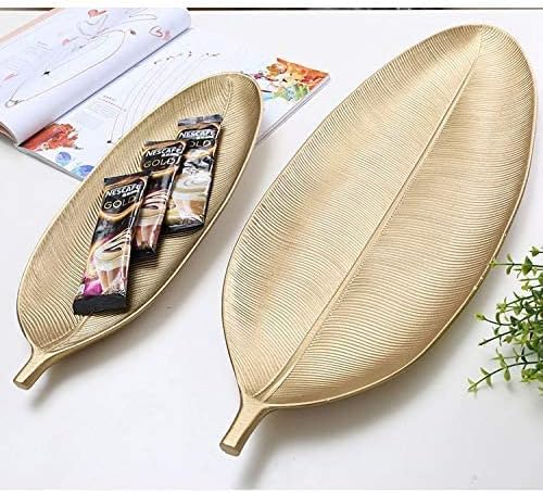 Leaf Shape Metal Serving Tray