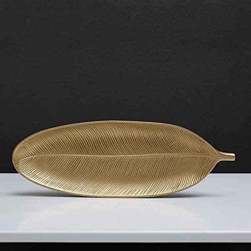 Leaf Shape Metal Serving Tray