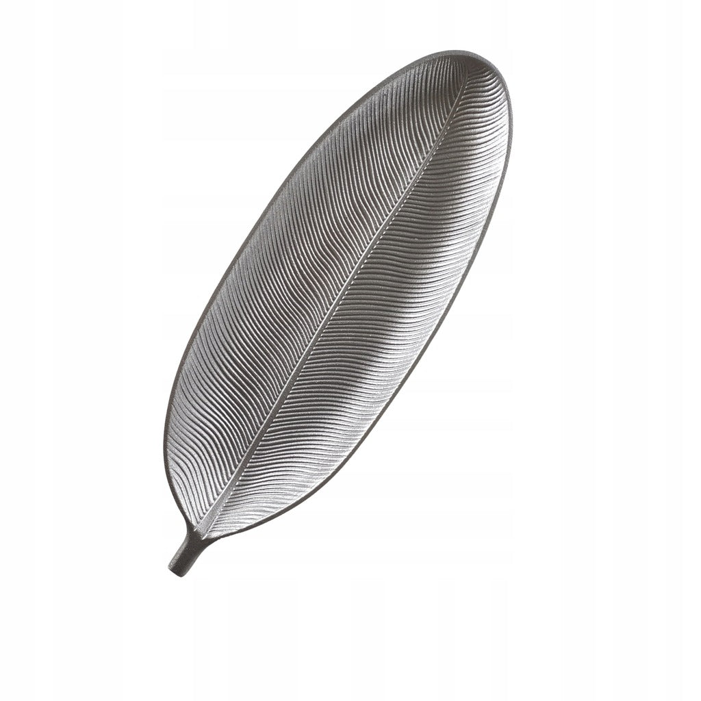 Leaf Shape Metal Serving Tray