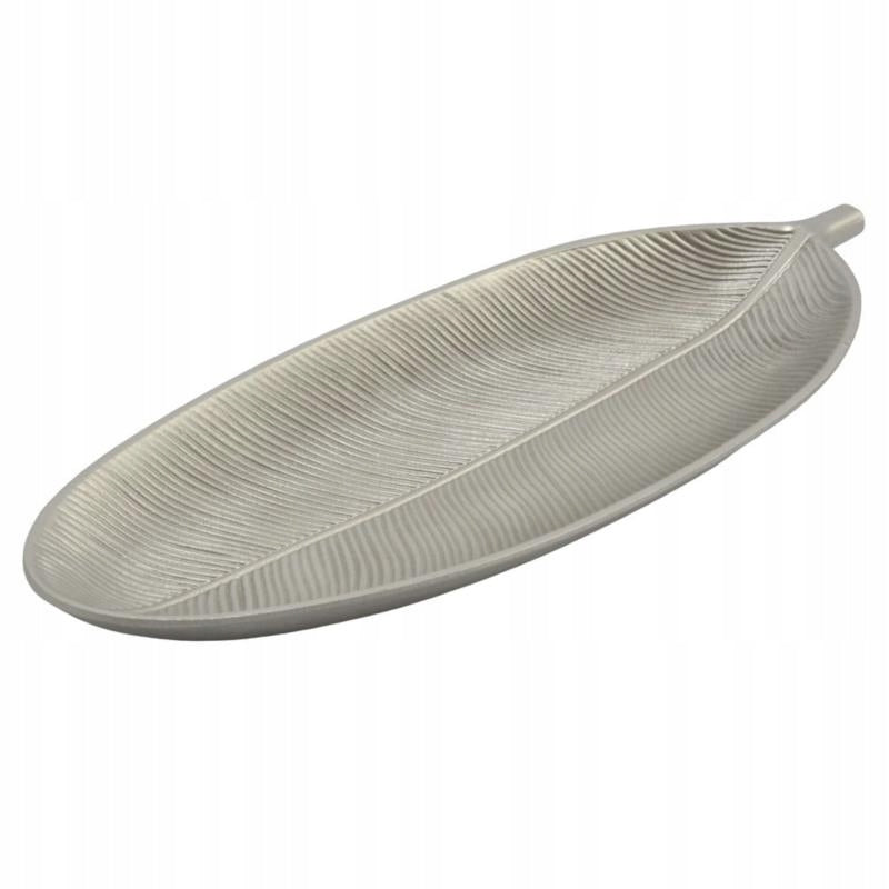 Leaf Shape Metal Serving Tray